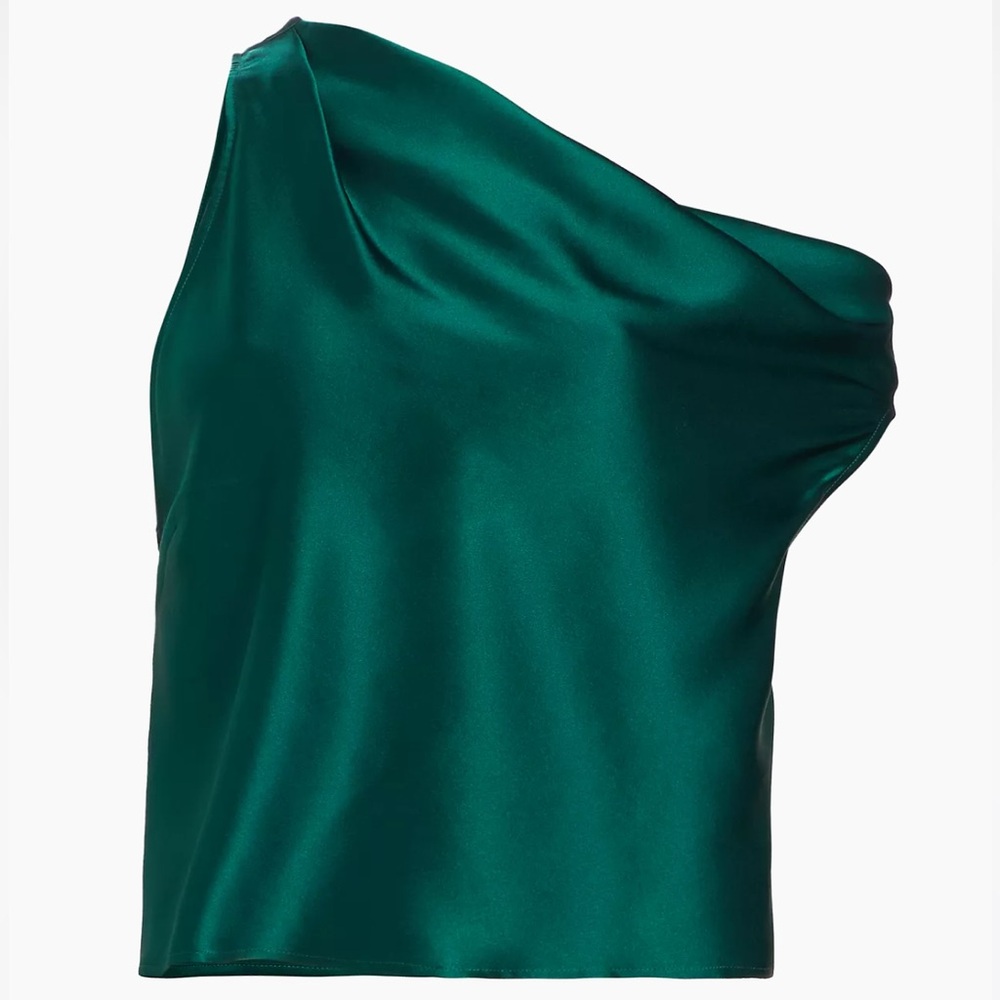 The Sei - asymmetrical cowlneck silk top